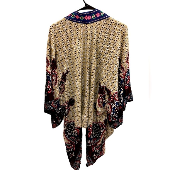Flying Tomato Womens Cardigan Kimono Size S/M Open Front Boho Peasant - Picture 2 of 3